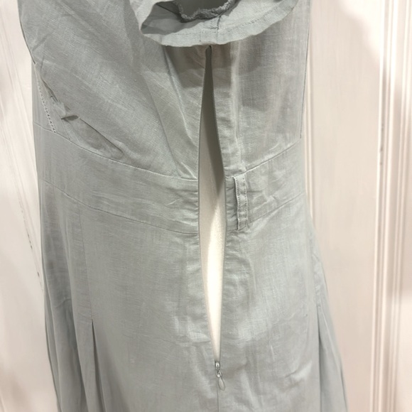 Stunning sage green linen & cotton blend PEPPERBERRY dress - Picture 8 of 12